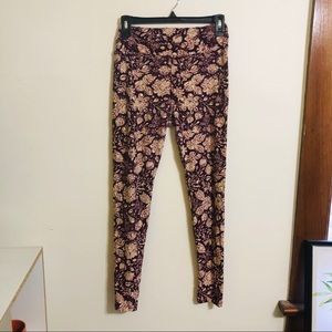 LuLaRoe One Size Floral Leggings